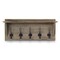 HBCY Creations Rustic Wall Mounted Coat Rack Shelf - Wooden Country Style 24" Entryway Shelf with Hooks - Solid Pine Wood - For Entryway, Kitchen, Bathroom